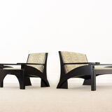 Cassina Hill House Set, Sofa and easy chair by Charles Rennie Mackintosh