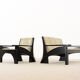 Cassina Hill House Set, Sofa and easy chair by Charles Rennie Mackintosh