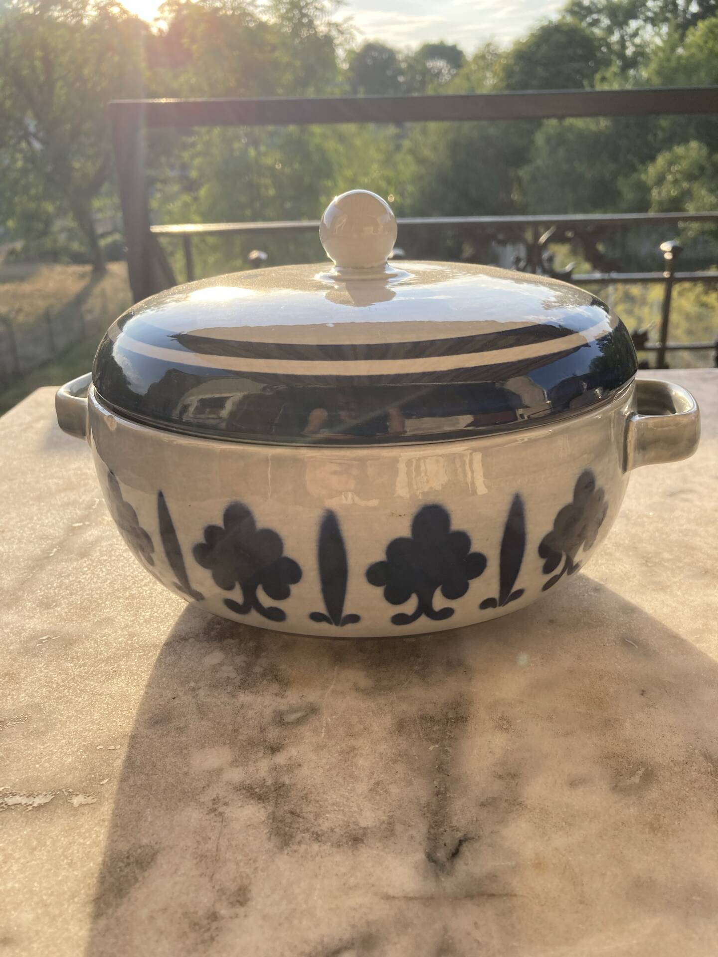 Boch La Louvière Soup Tureen - Baltic