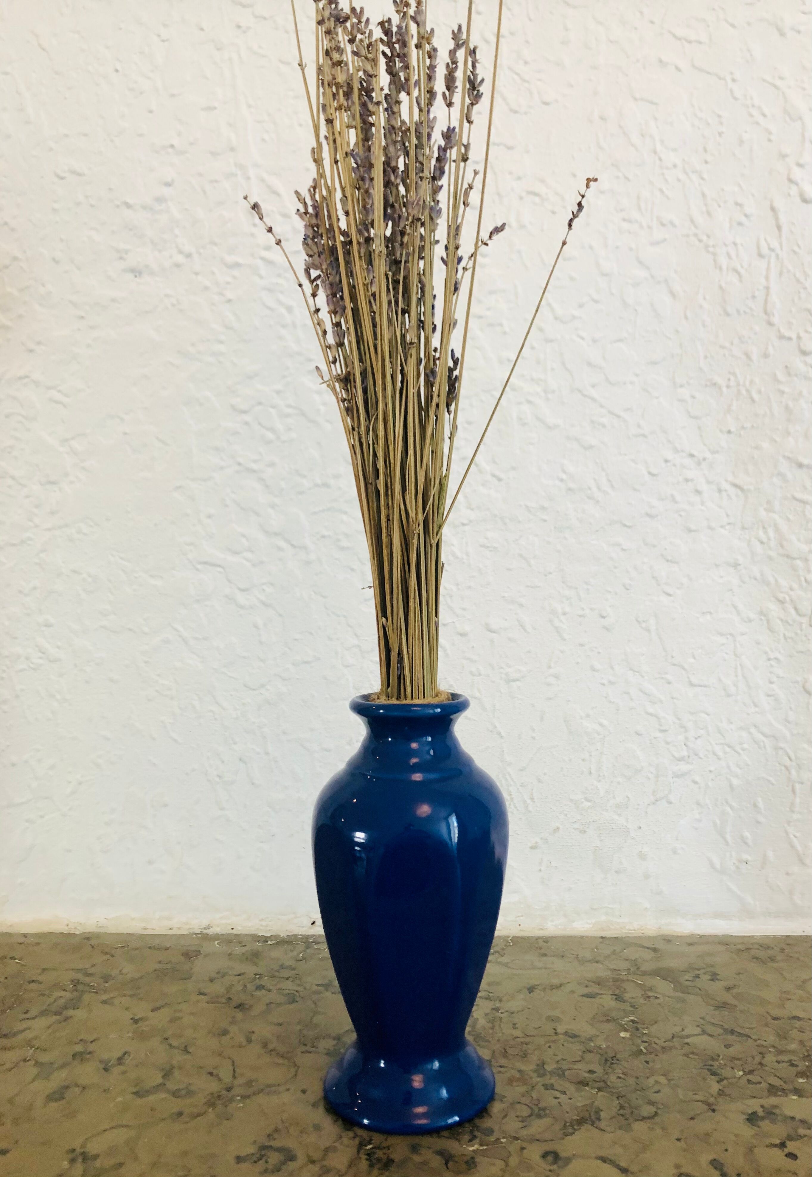 Small blue vase
