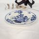 Petite assiette Sarreguemines décor floral bleu