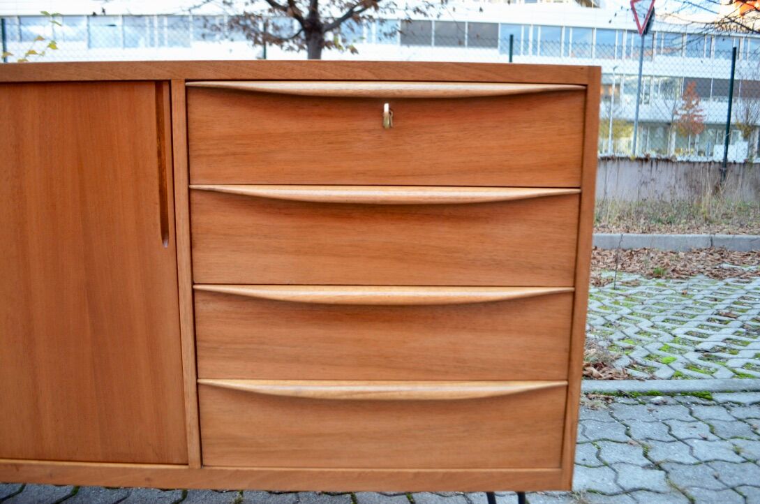 German Mid-Century Walnut Sideboard from A.M.T.