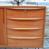 German Mid-Century Walnut Sideboard from A.M.T.