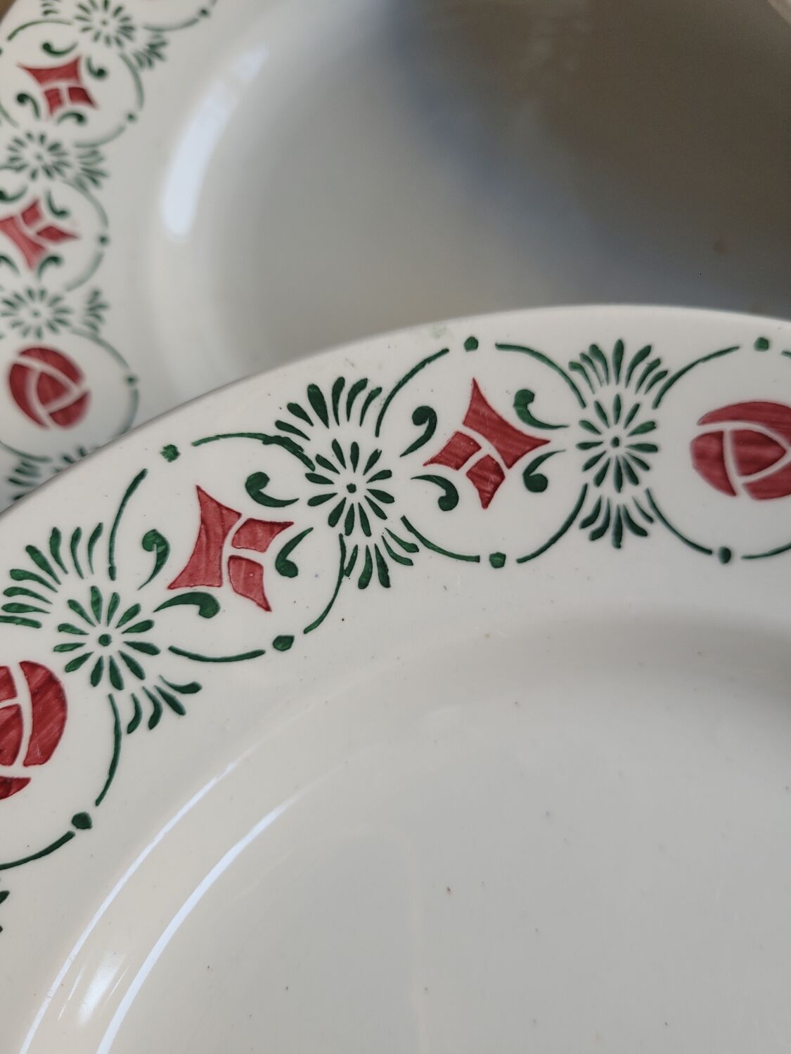 Lot de 7 assiettes Orchies Moulin des Loups et Hamage