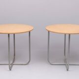 Pair round center  tables attributed to Gispen 1960s Holland
