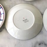 Set of 6 dessert plates Béarn Basque Country