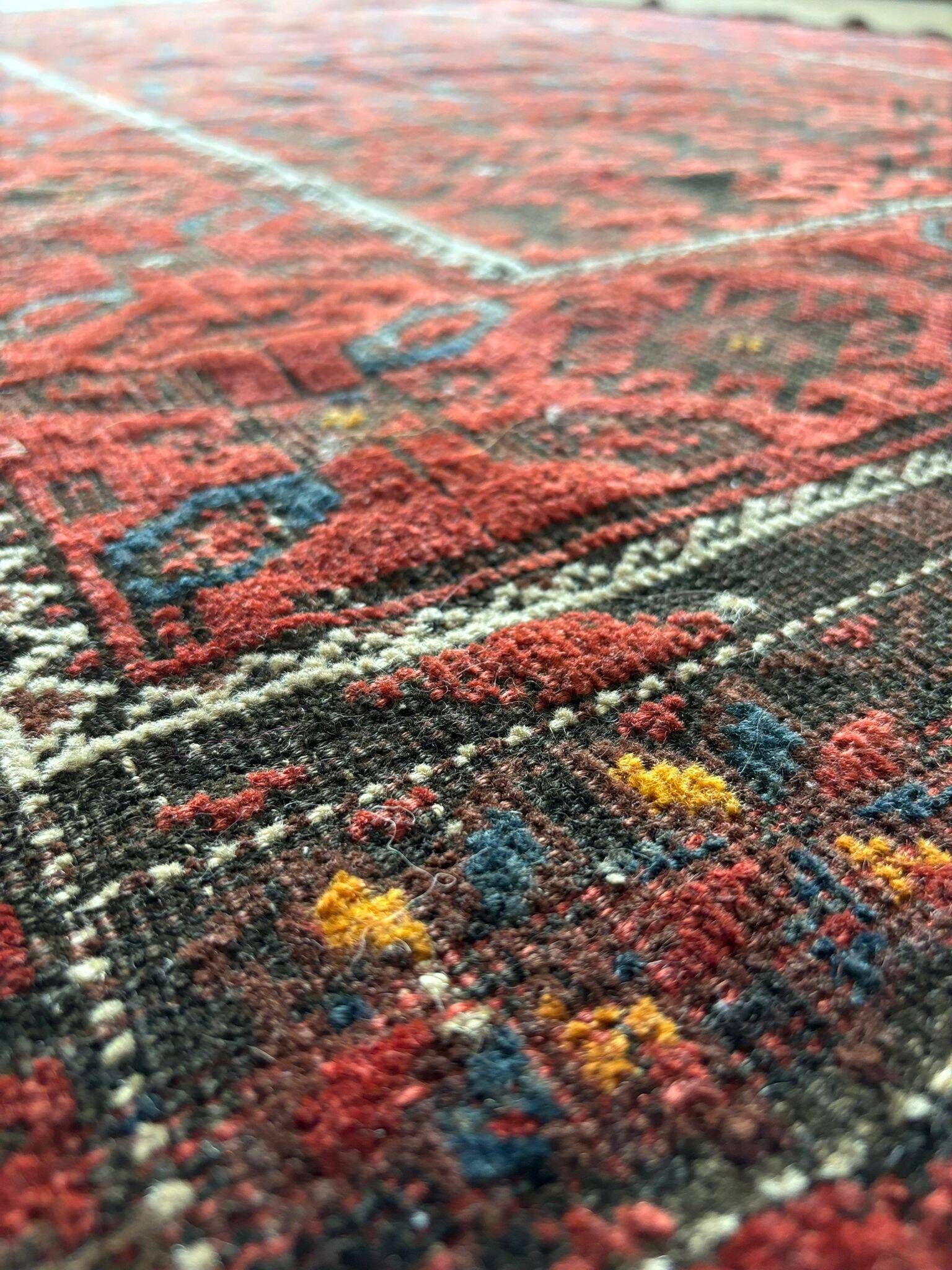 Carpet made in Iran, in very good condition, multicoloured, very picturesque.