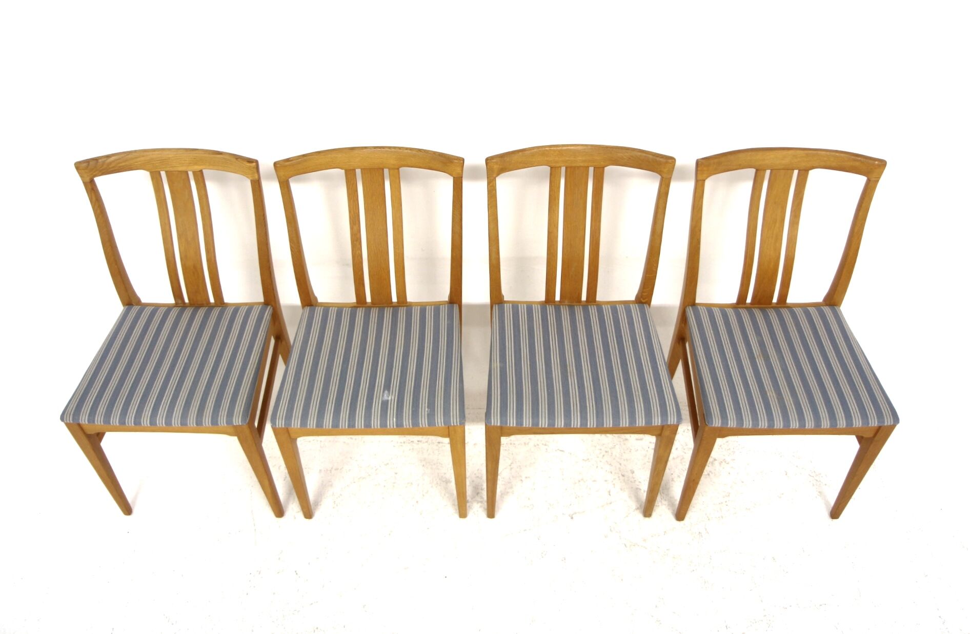 Set of 4 Scandinavian oak chairs, Sweden, 1960