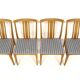 Set de 4 chaises scandinave en chêne, Suède, 1960