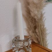 Bohemian crystal candle holder Rudolf Jurnikl for Rudolfova 60'S