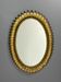 Midcentury bohemian hollywood regency spanish gilt metal sun mirror, 1960s