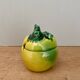 Mustard pot or jam pot in apple slip