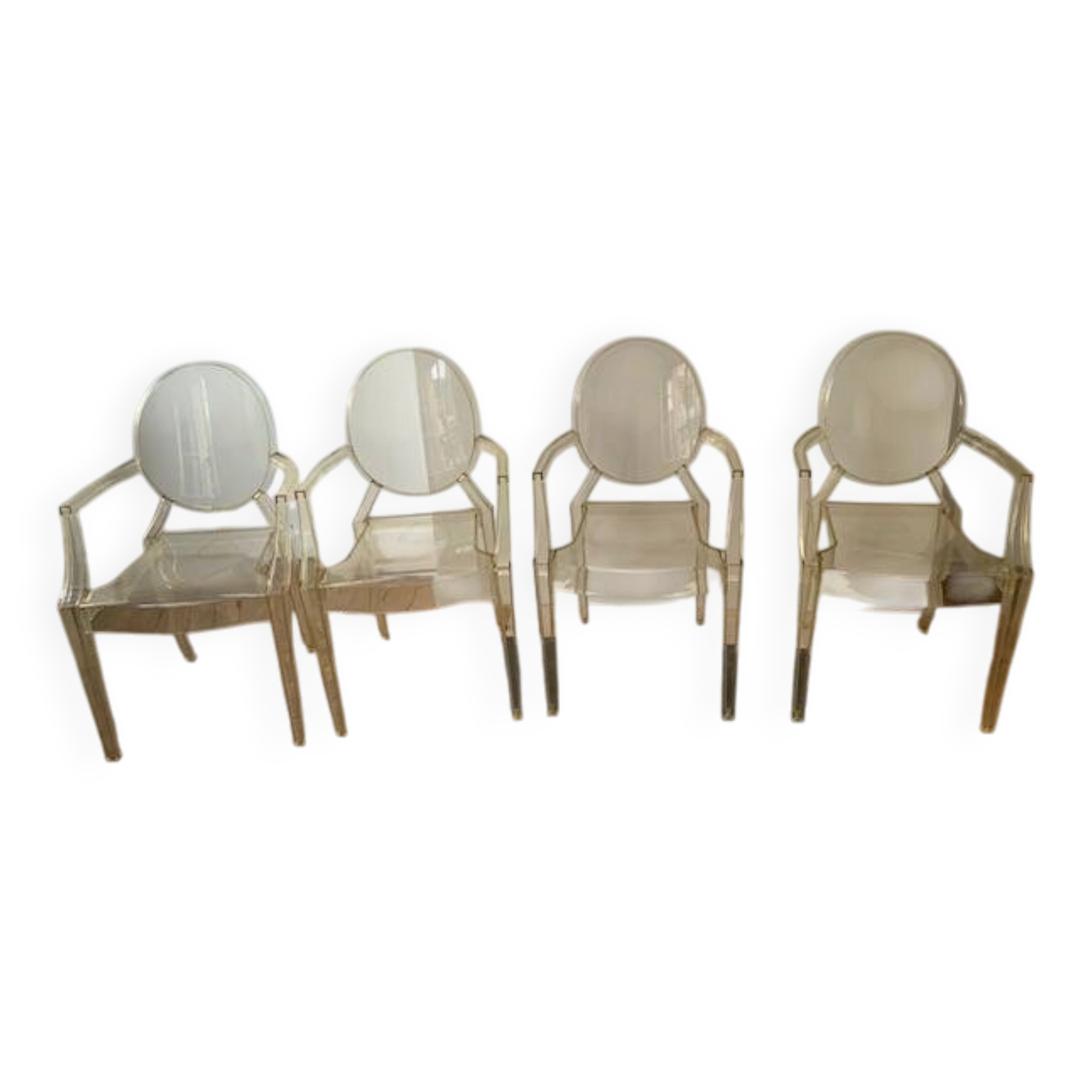 4 Kartell Louis Ghost Chairs
