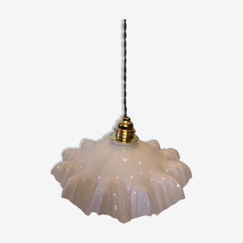 Vintage opaline hanging lamp