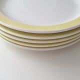Lot six vintage dessert plates.