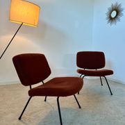 Lot of 2 old CM 190 armchairs by Pierre Paulin, French design from the 60s