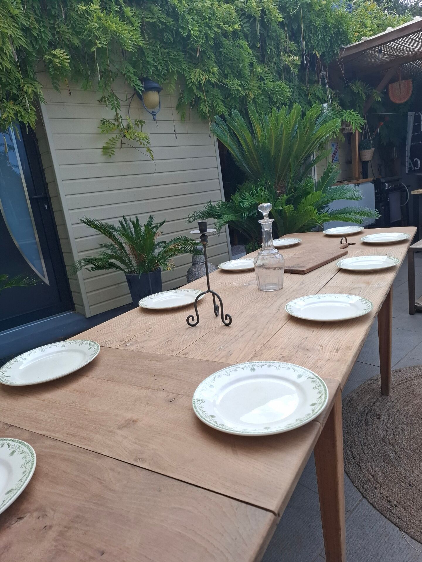 No53 table de ferme avec rallonges
