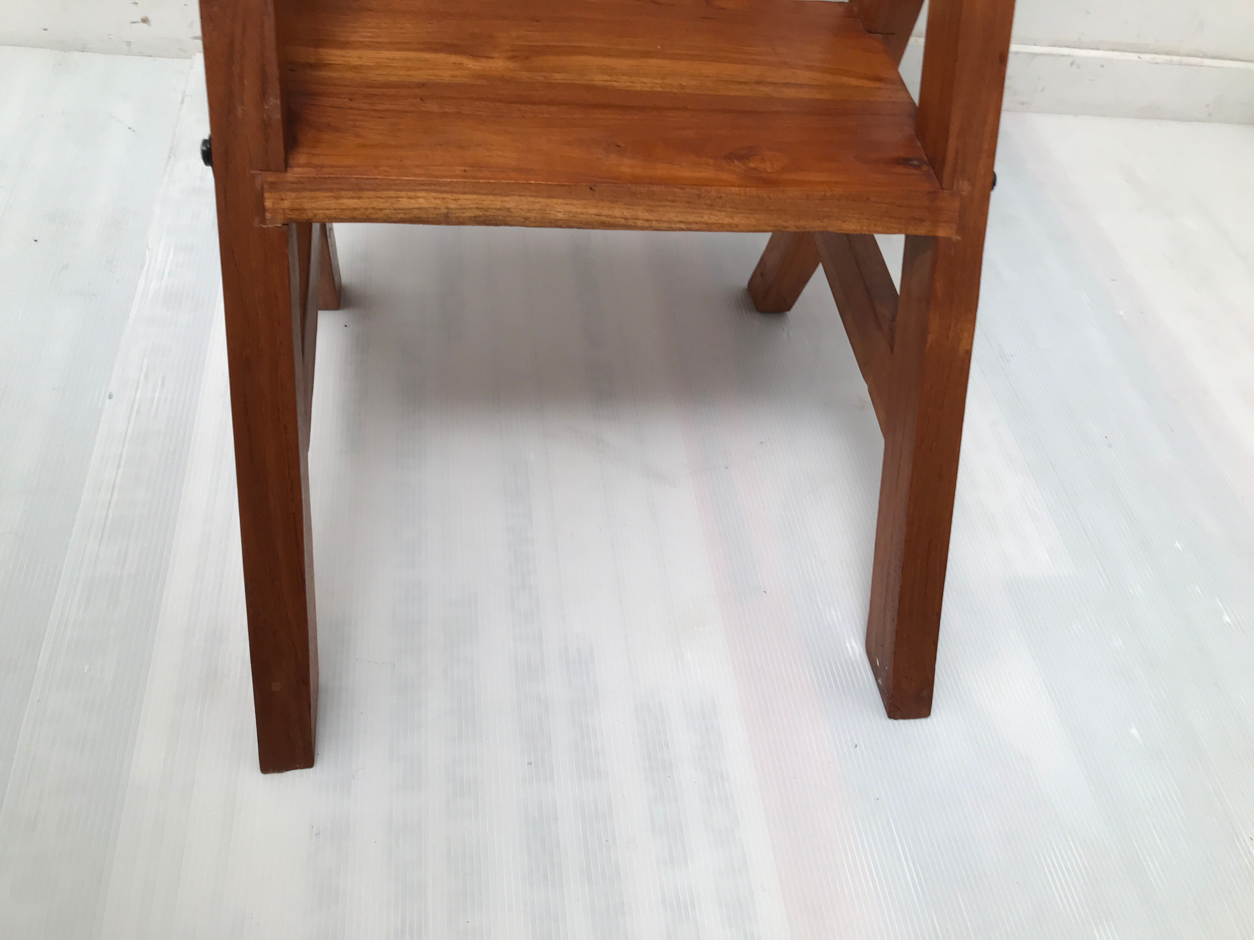 Vintage library stepladder chair