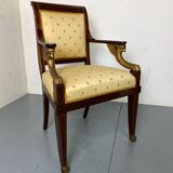 Fauteuil haut Empire français ancien