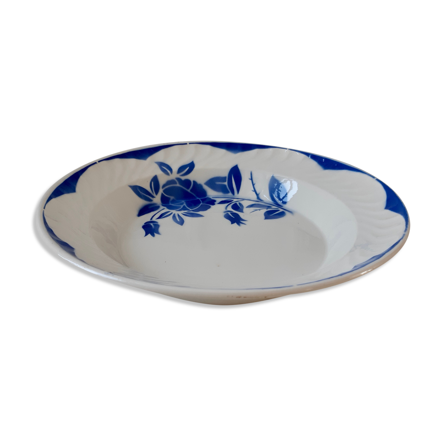 Hollow dish Digoin Sarreguemines model Corsica