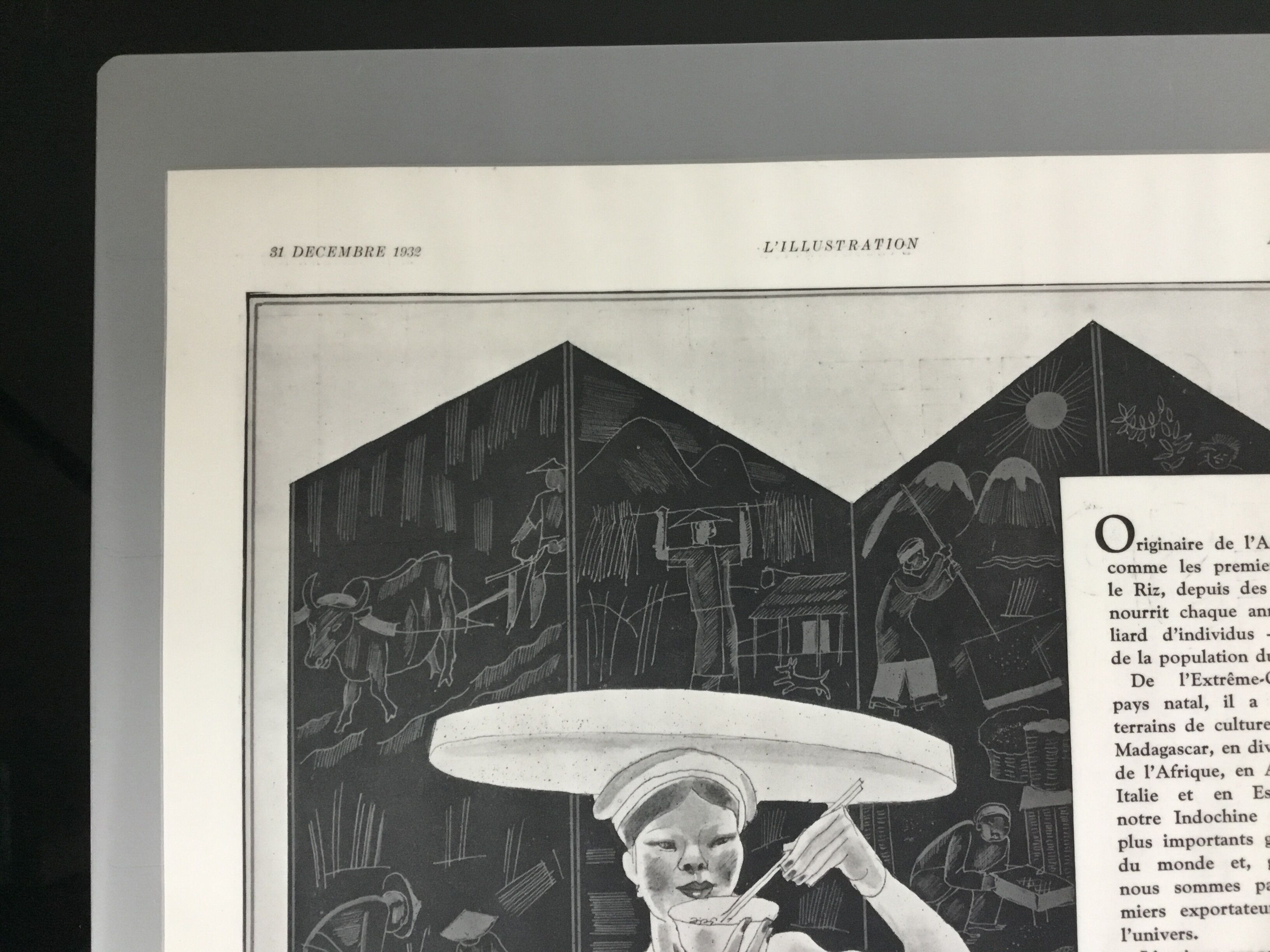 Vintage advertising to frame Indochina rice