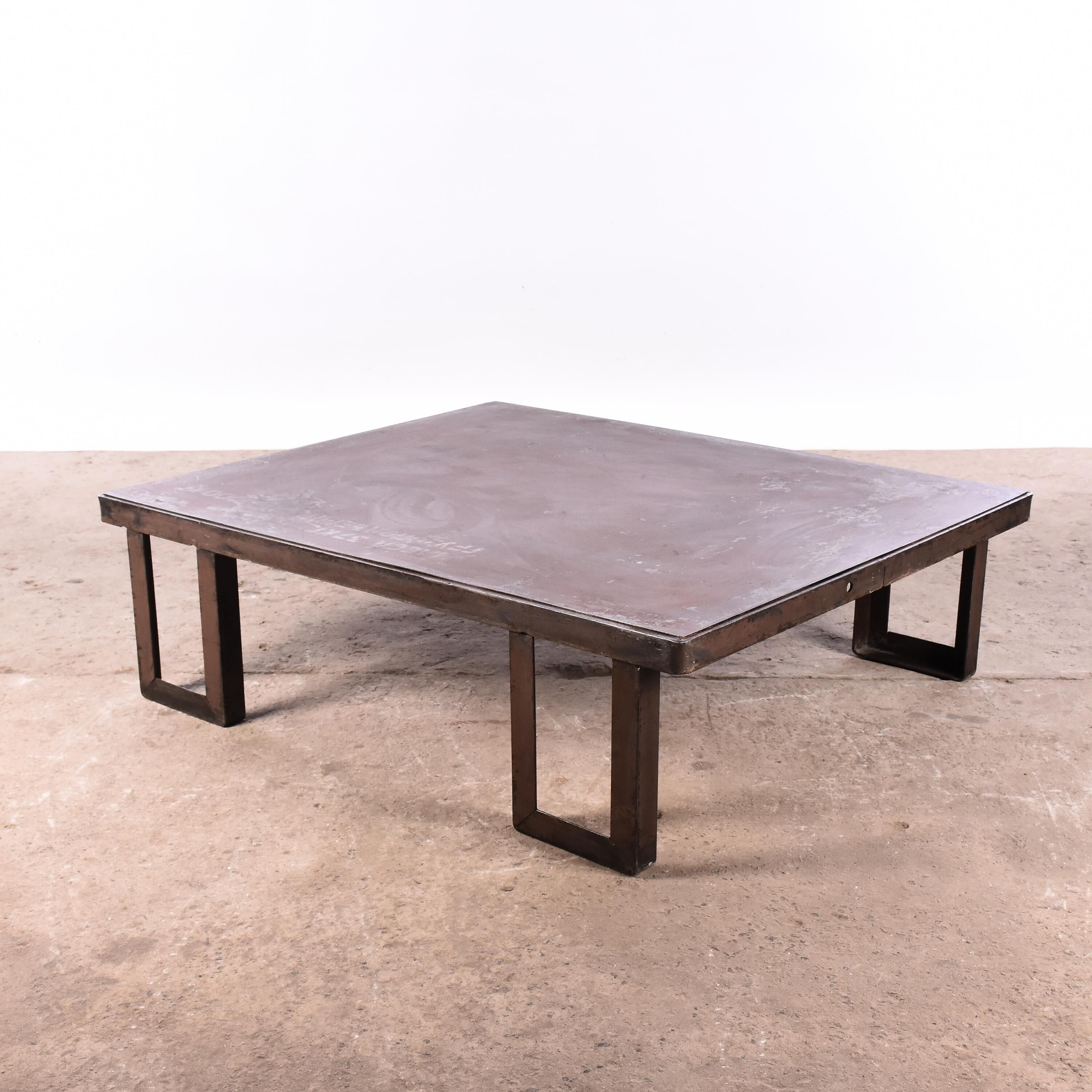 Industrial coffee table
