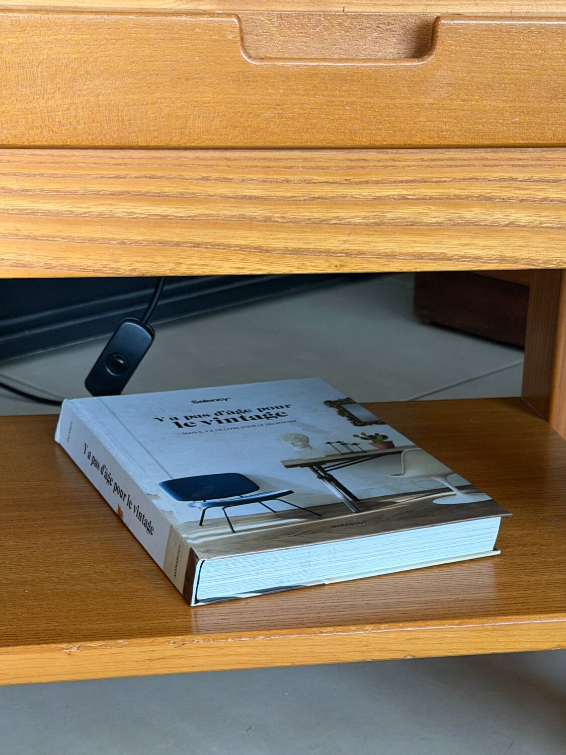 Vintage Simat bedside tables in elm – 1970