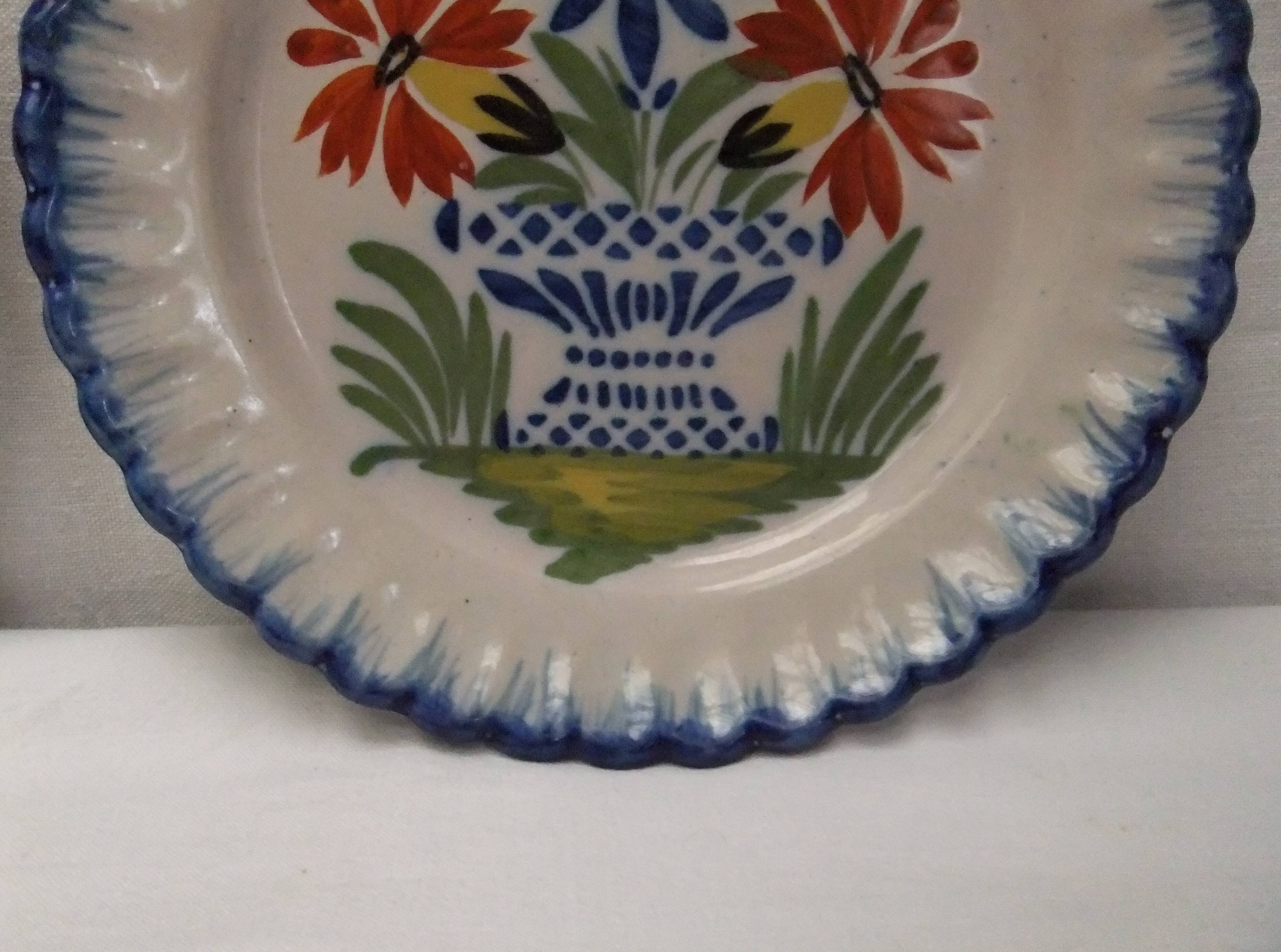 Auvillar porcelain dessert plate service