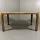 Vivai del Sud rattan & travertine dining table Italy 1960’s
