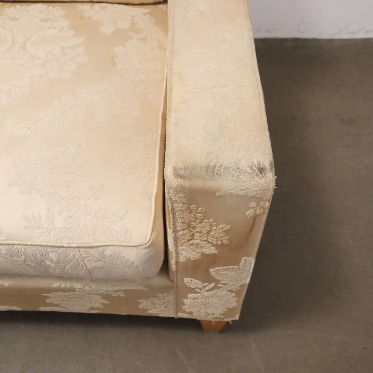Paire de fauteuils vintage en tissu et mousse, design, Italie, années 1950