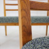 1960s Set of 4 Oak Dining Chairs ,Czechoslovakia
