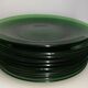 Lot 10 20th century vintage green glass plates
