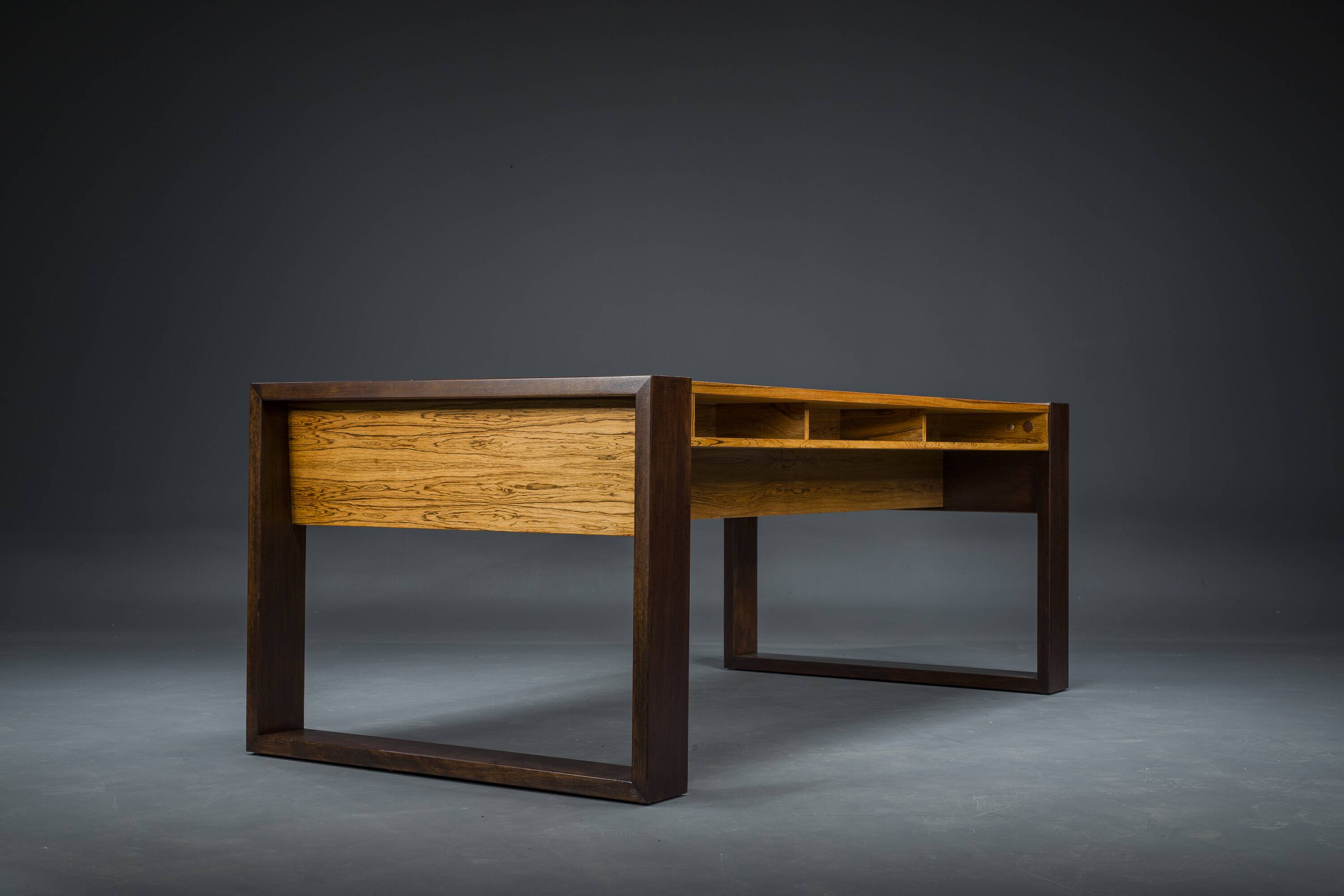 Vintage Rosewood Executive Desk, 1960s