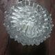 Ceiling light, vintage wall lamp with moulded glass.