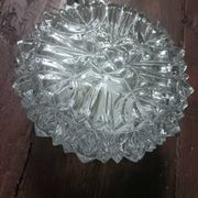 Plafonnier, applique vintage verre moulé