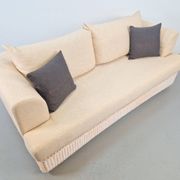 Modern Outdoor Wicker Linen Sofa by DFN SRL for Dolcefarniente Leda, Italy