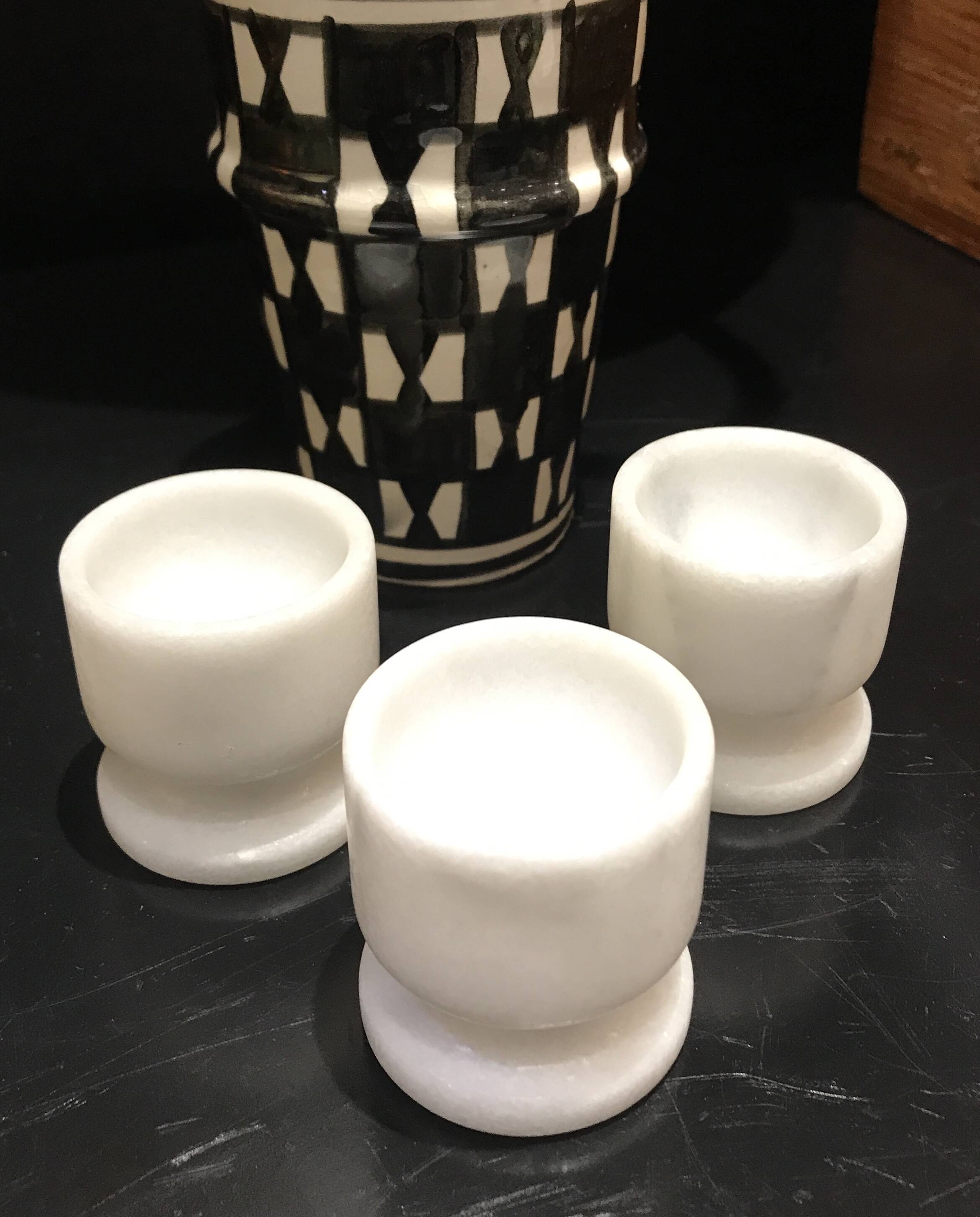 Marble egg cups