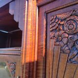 1925 office library in solid waved mahogany