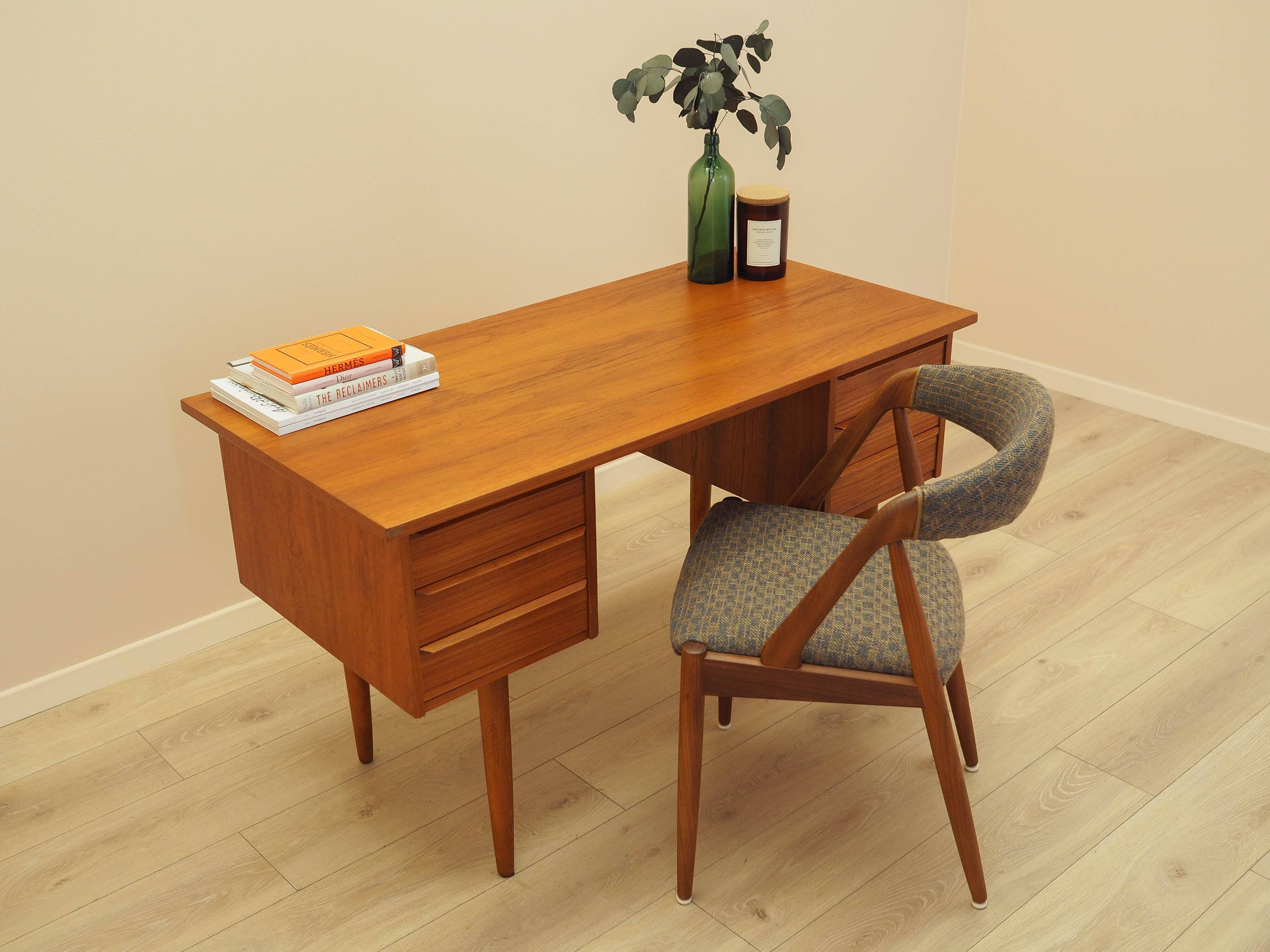 Teak desk, Danish design, 1970s, made in Denmark