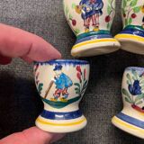 Set of 4 Henriot egg cups