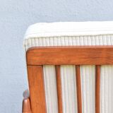 Original Scandinavian armchair, upholstered, beige corduroy, 1960s