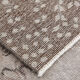 Brown floral turkish area rug, 208x115cm