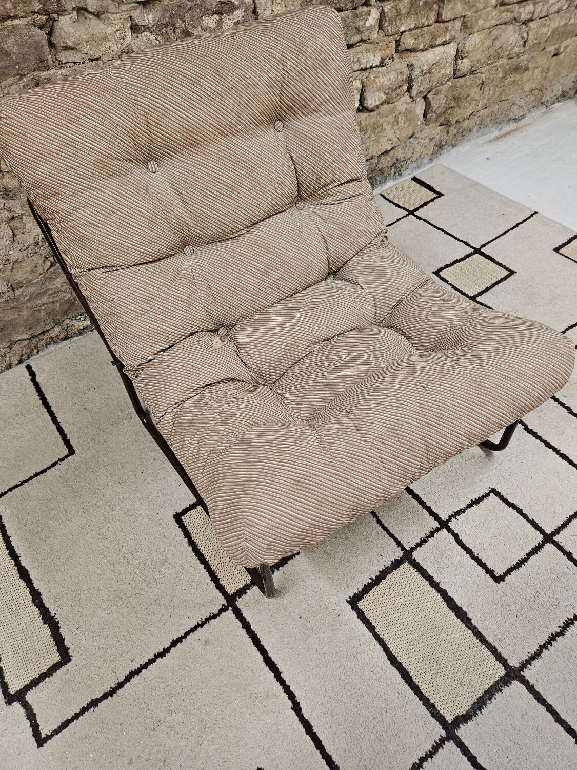 Vintage tubular armchair 1970s