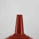 Dark red space age ceiling lamps by Bent Karlby for A. Schroder Kemi  -70's