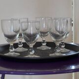 Set of 6 old glasses