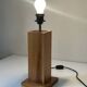 Lampe en pin vintage design années 70 80