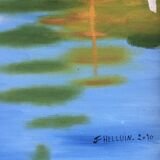 Painting white sailboats
