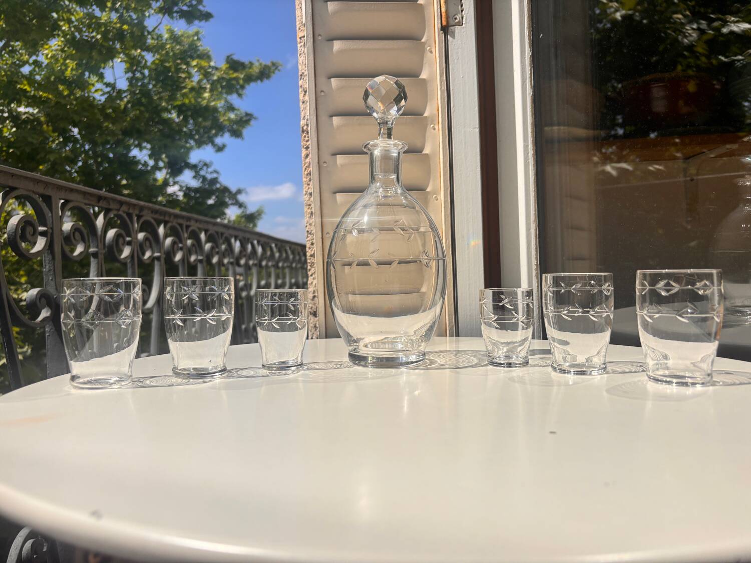 Porto service Baccarat 7p. M. Longchamp