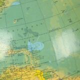 Grand globe terrestre vintage, globe politique, Räth 33 cm