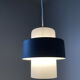 Suspension Philips par Louis Kalff en opaline et metal. 1960